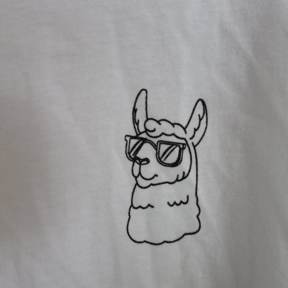 Next Level Apparel Mens Large Llama Outline Tshirt